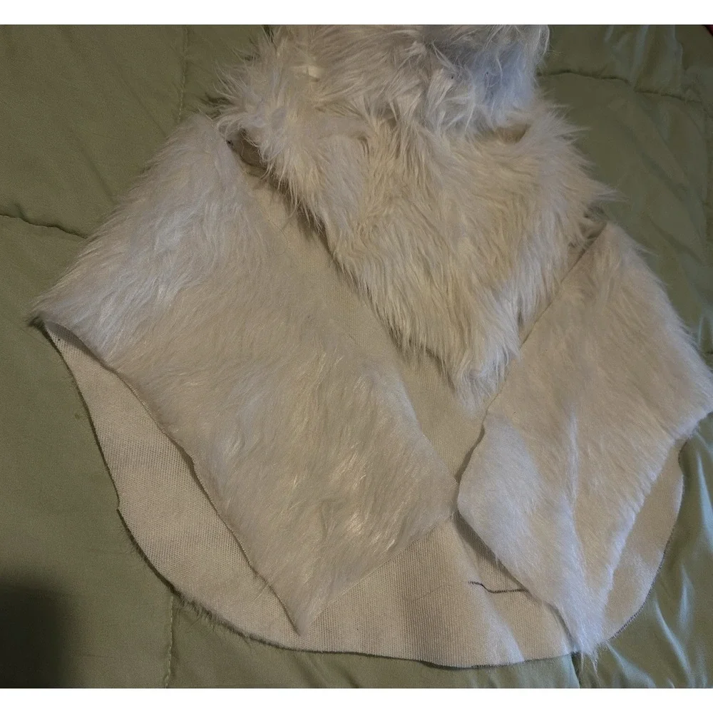 White Wolf Fox Fur Moving Mouth Mask Halloween